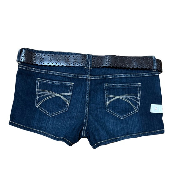 Vintage 2000s Y2K Micro Mini Shorts Hip Hugger Size 19 Brand New - Picture 2 of 7